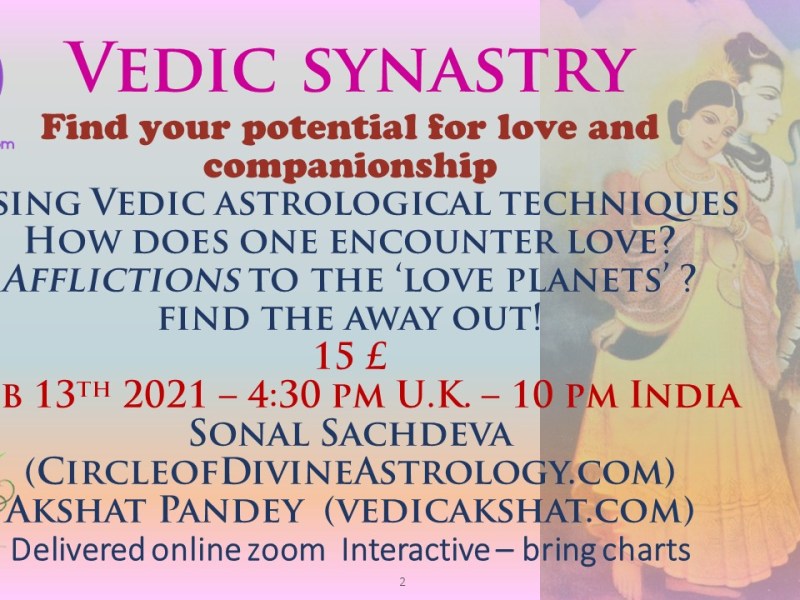 Buy Vedic Synastry Webinar 1 For Rs.&nbsp;1500